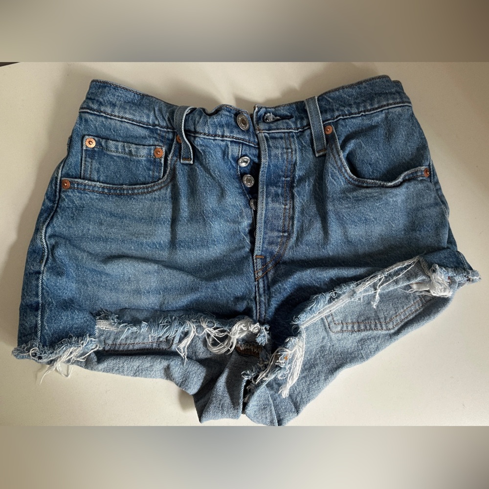Levi’s Distressed Jean Shorts